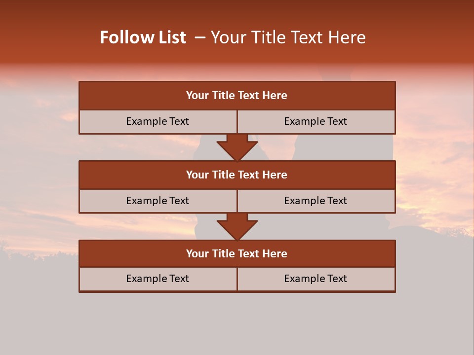 Cowboy Hat Countryside Color PowerPoint Template