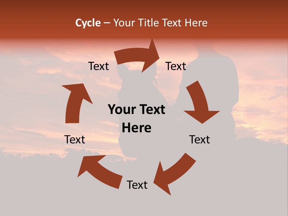 Cowboy Hat Countryside Color PowerPoint Template