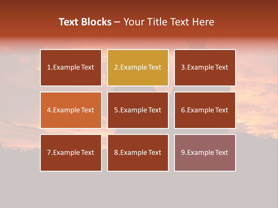 Cowboy Hat Countryside Color PowerPoint Template