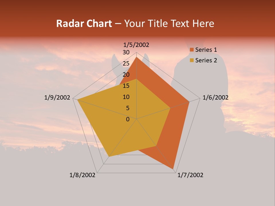 Cowboy Hat Countryside Color PowerPoint Template