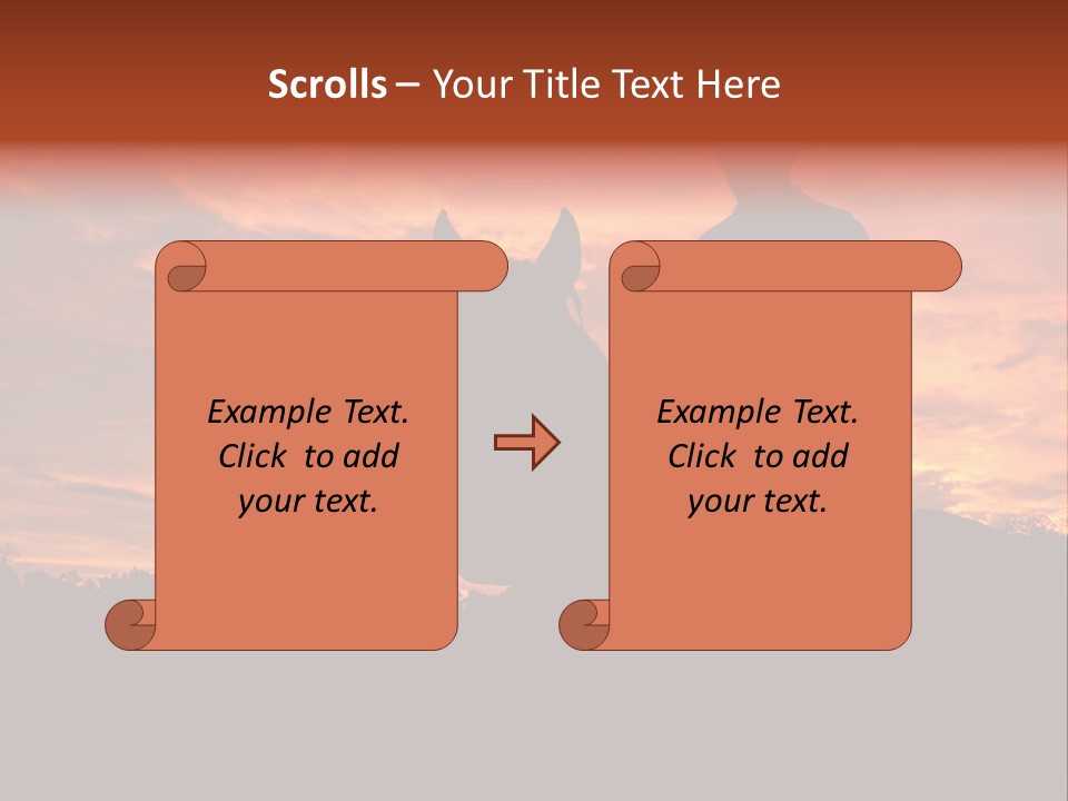 Cowboy Hat Countryside Color PowerPoint Template
