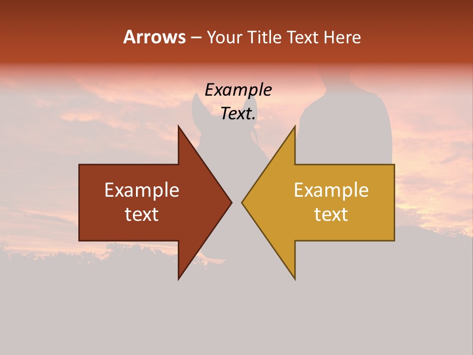 Cowboy Hat Countryside Color PowerPoint Template