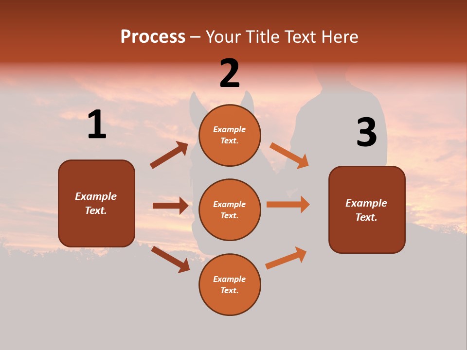 Cowboy Hat Countryside Color PowerPoint Template