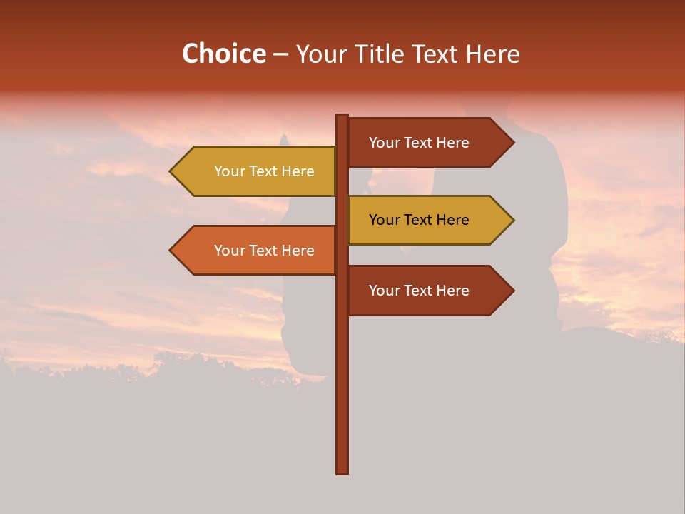 Cowboy Hat Countryside Color PowerPoint Template