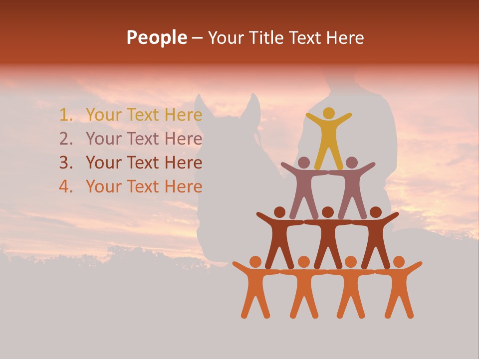 Cowboy Hat Countryside Color PowerPoint Template