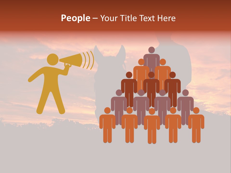 Cowboy Hat Countryside Color PowerPoint Template