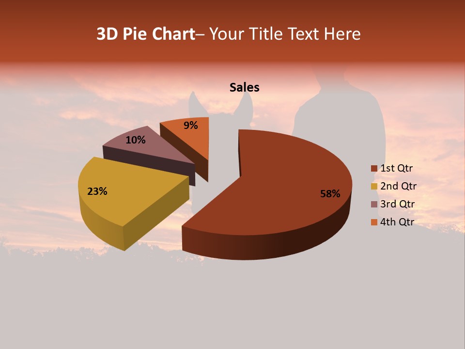 Cowboy Hat Countryside Color PowerPoint Template