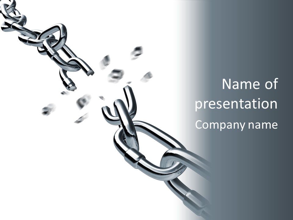 Ecurity Chain Eparation PowerPoint Template