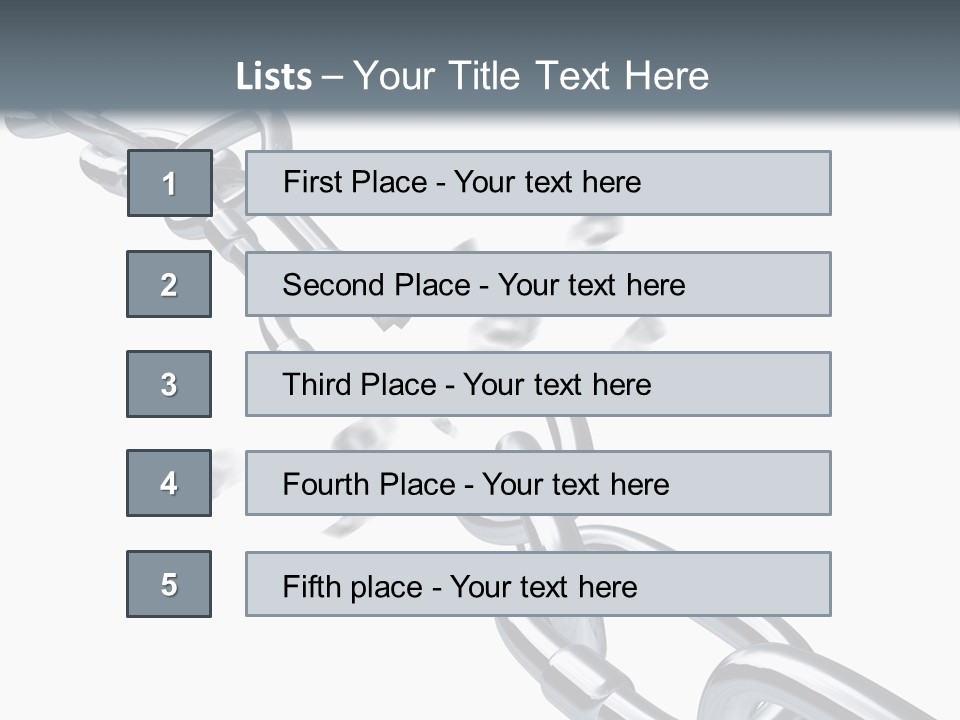 Ecurity Chain Eparation PowerPoint Template