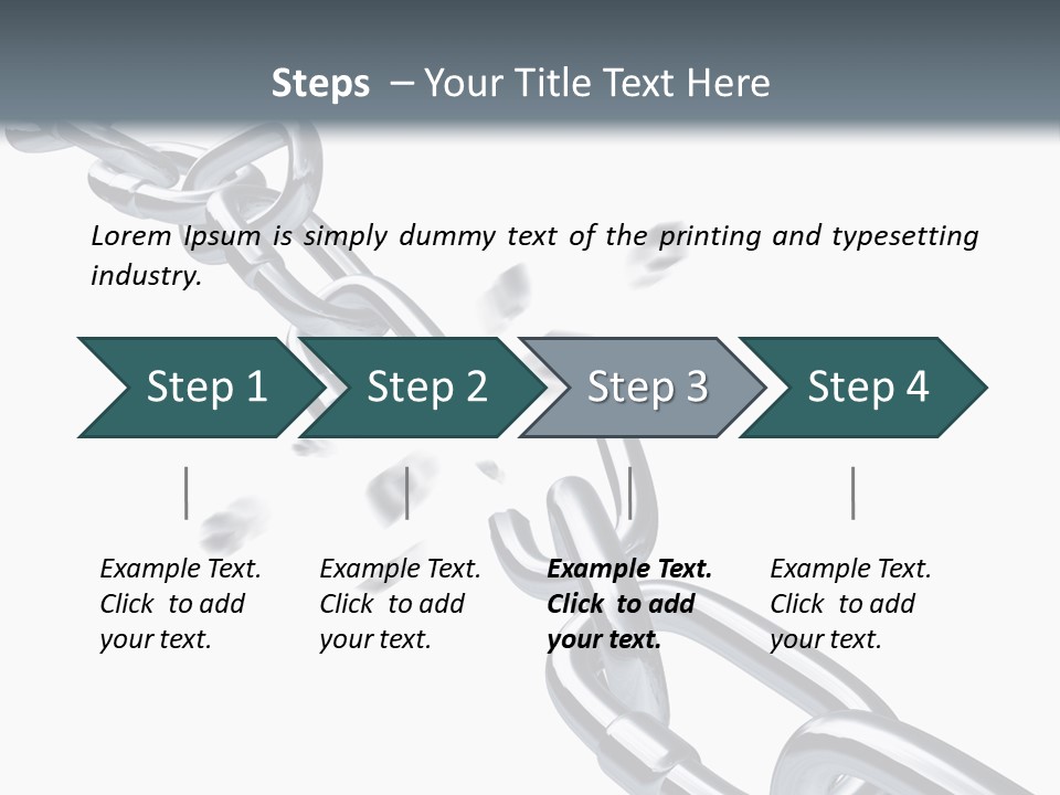 Ecurity Chain Eparation PowerPoint Template