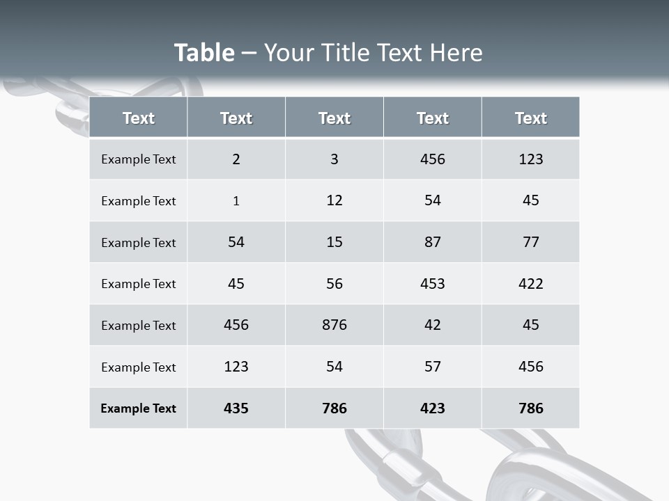 Ecurity Chain Eparation PowerPoint Template