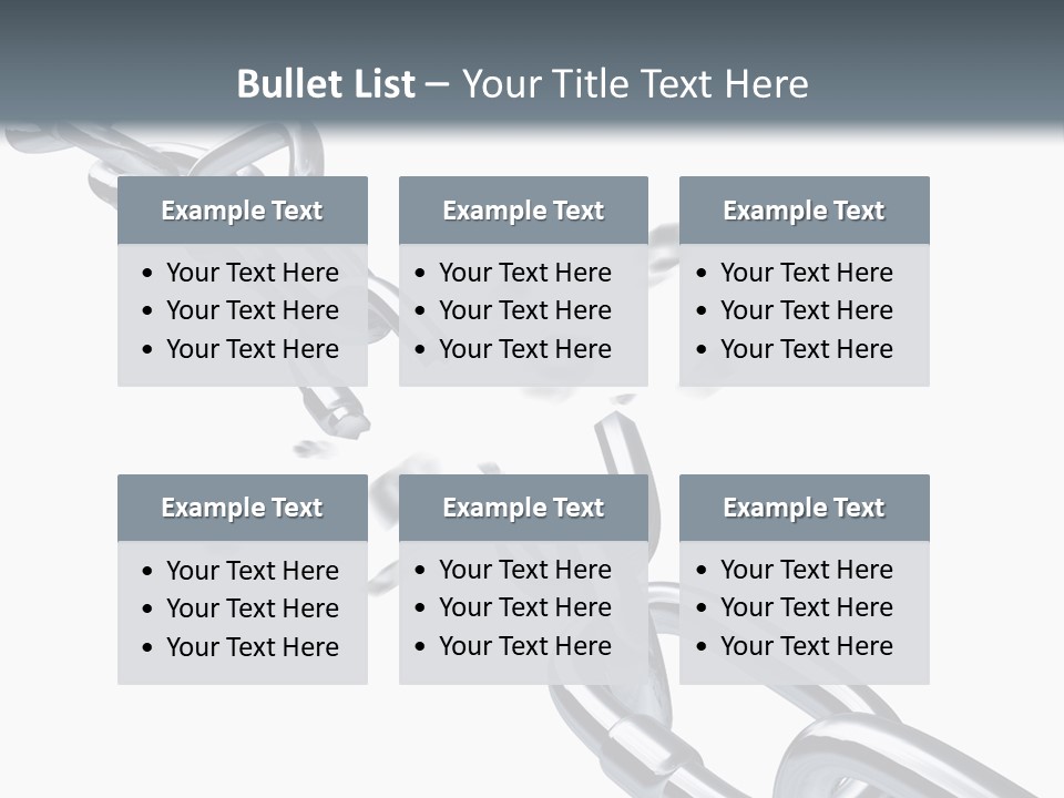 Ecurity Chain Eparation PowerPoint Template