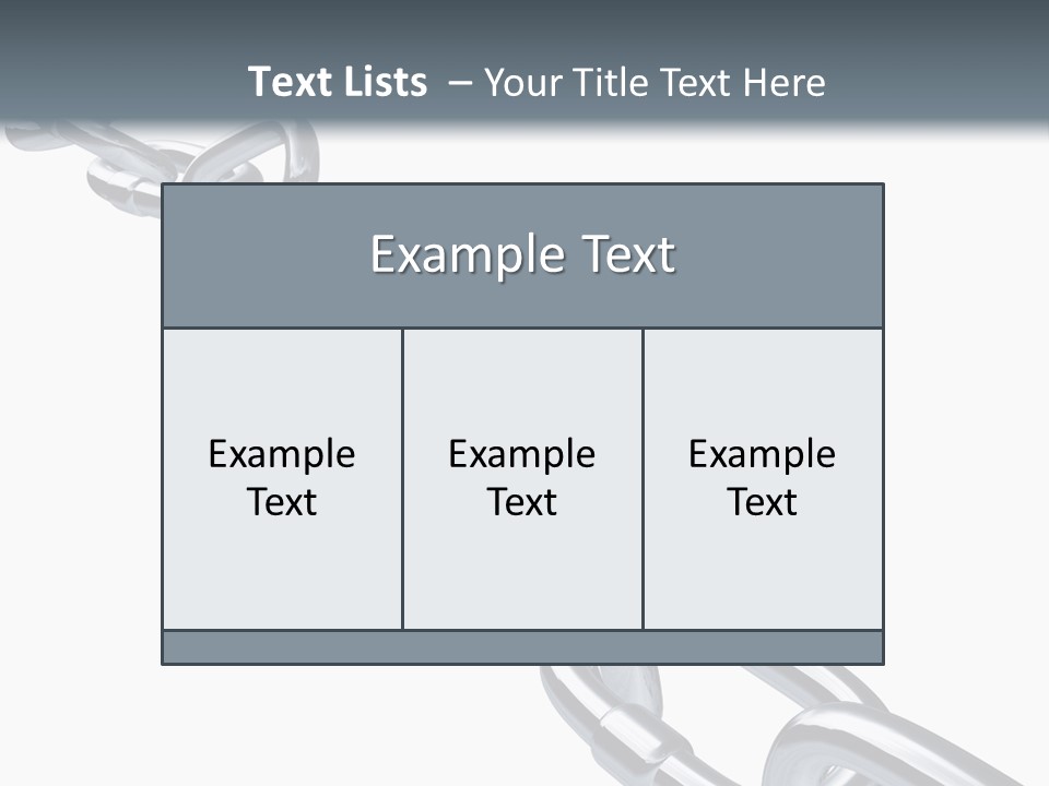Ecurity Chain Eparation PowerPoint Template