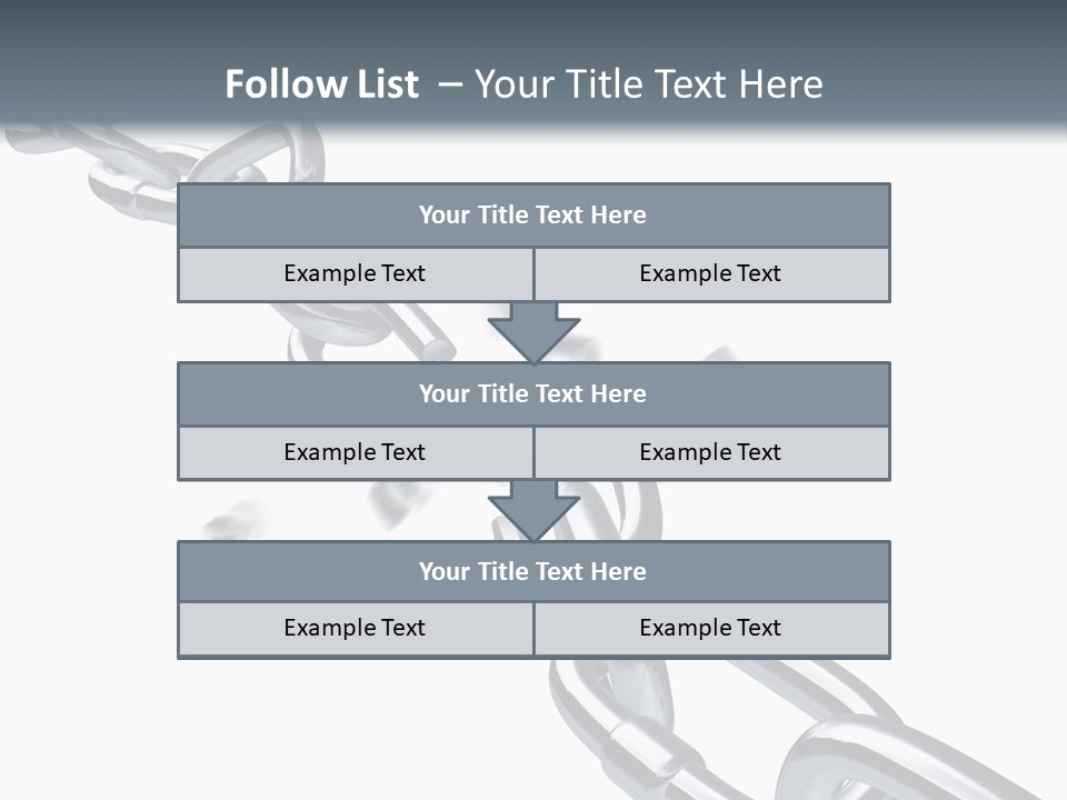 Ecurity Chain Eparation PowerPoint Template