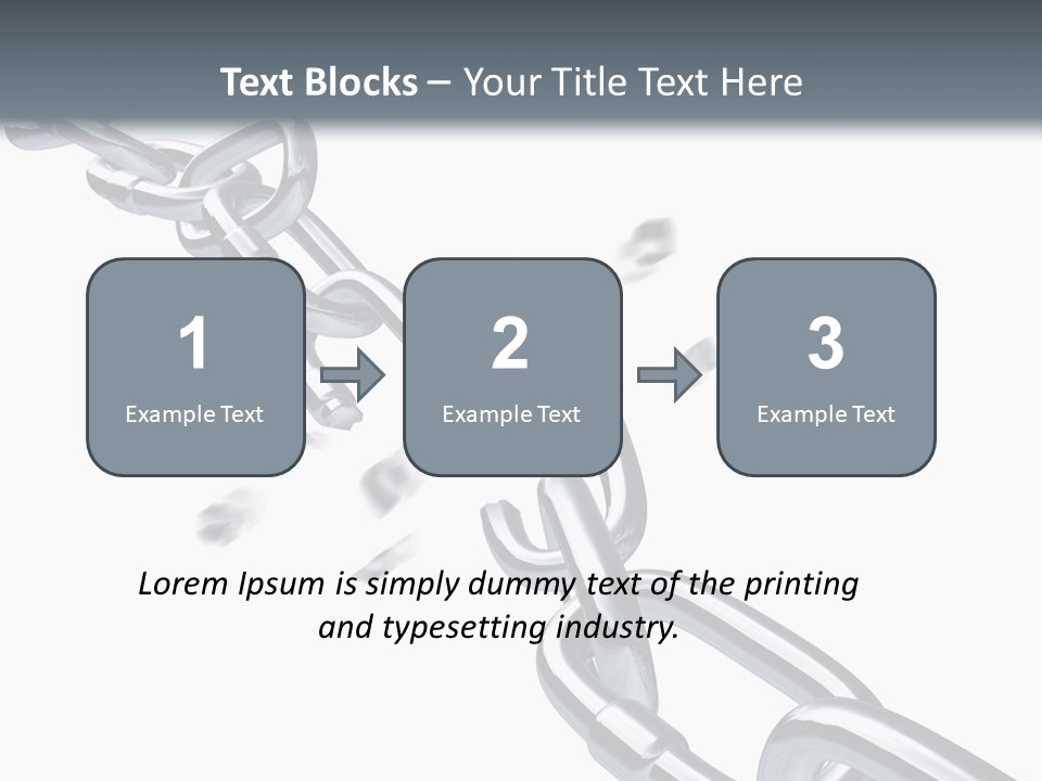 Ecurity Chain Eparation PowerPoint Template