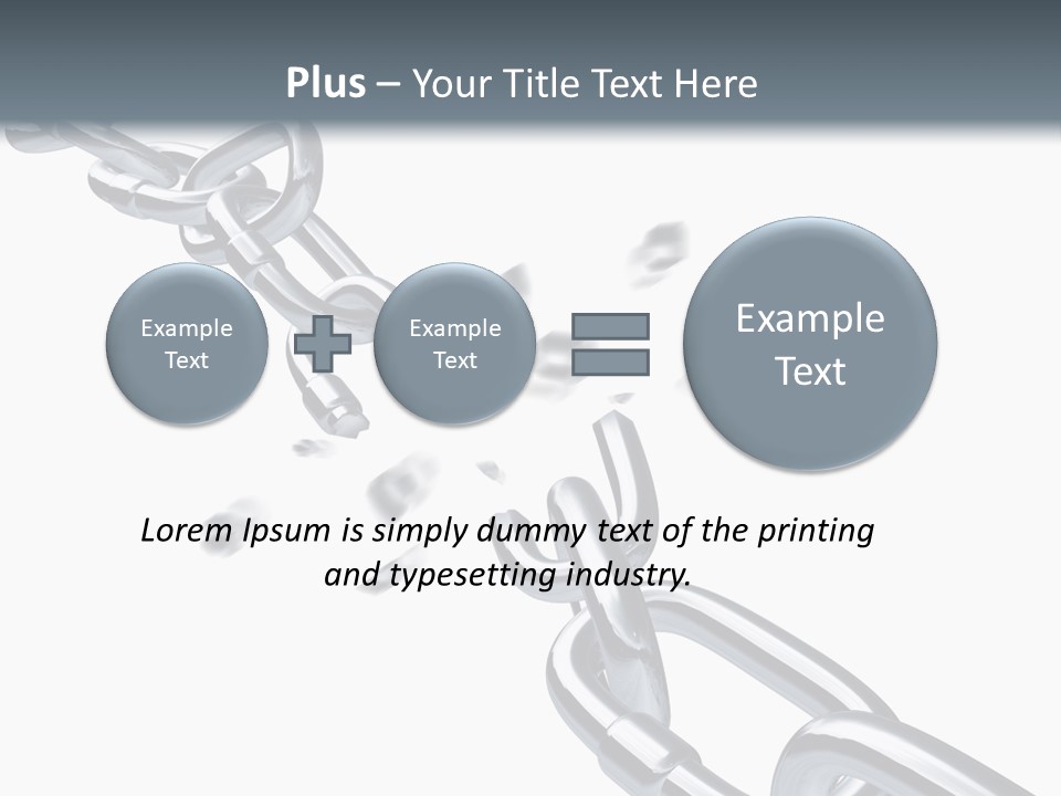 Ecurity Chain Eparation PowerPoint Template