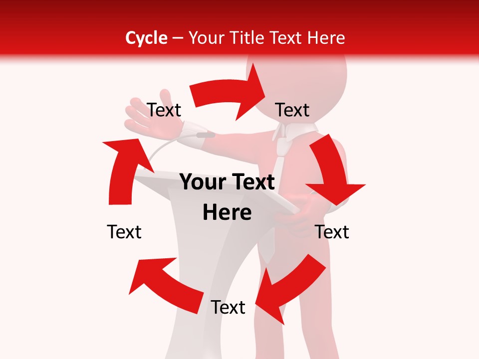 Podium Speech Orator PowerPoint Template