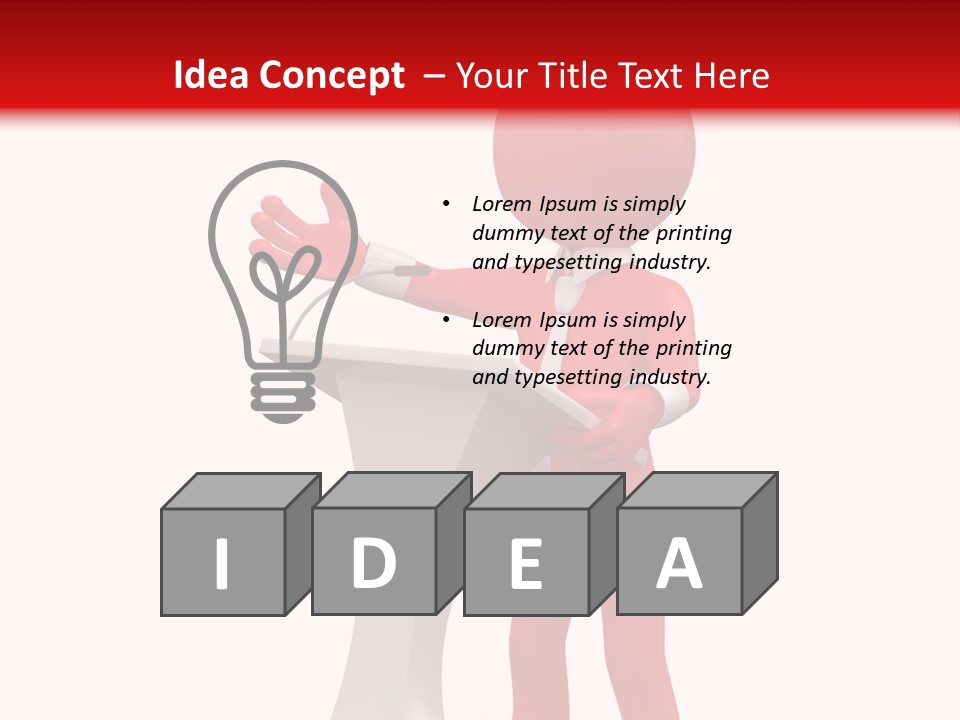 Podium Speech Orator PowerPoint Template