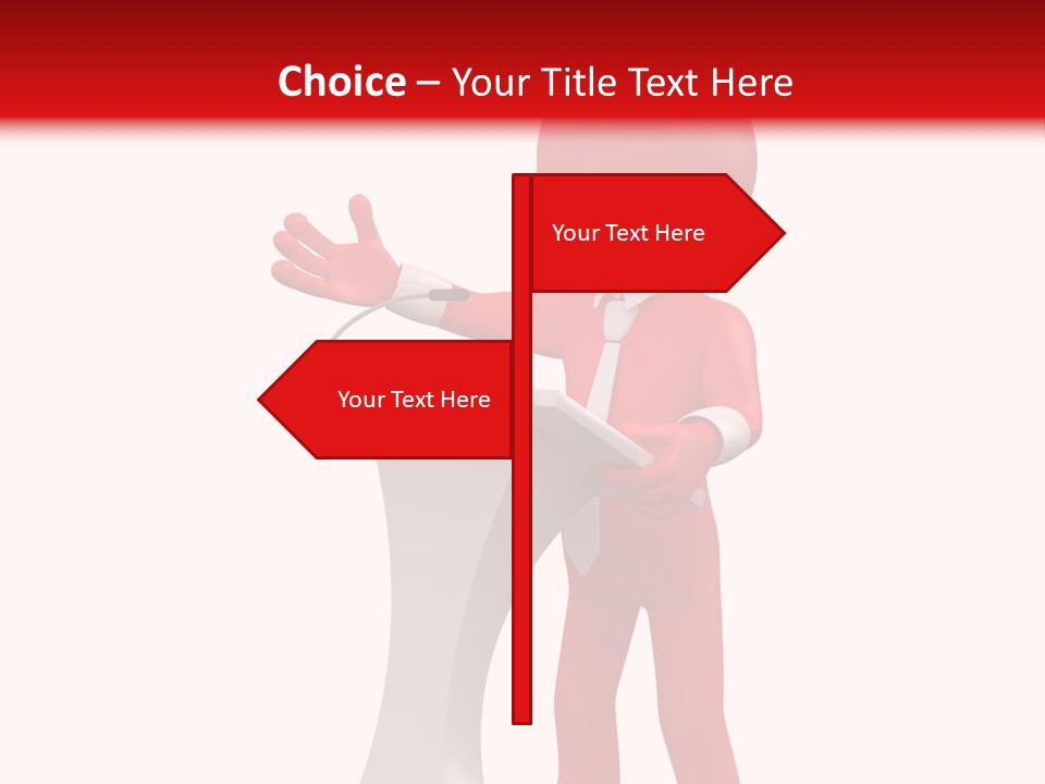 Podium Speech Orator PowerPoint Template