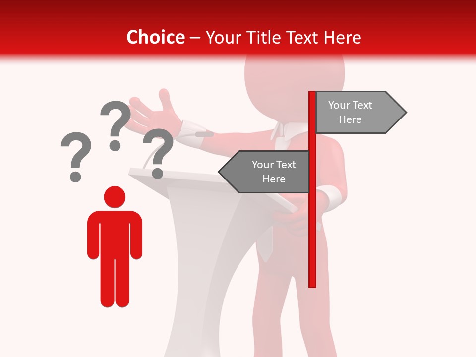 Podium Speech Orator PowerPoint Template