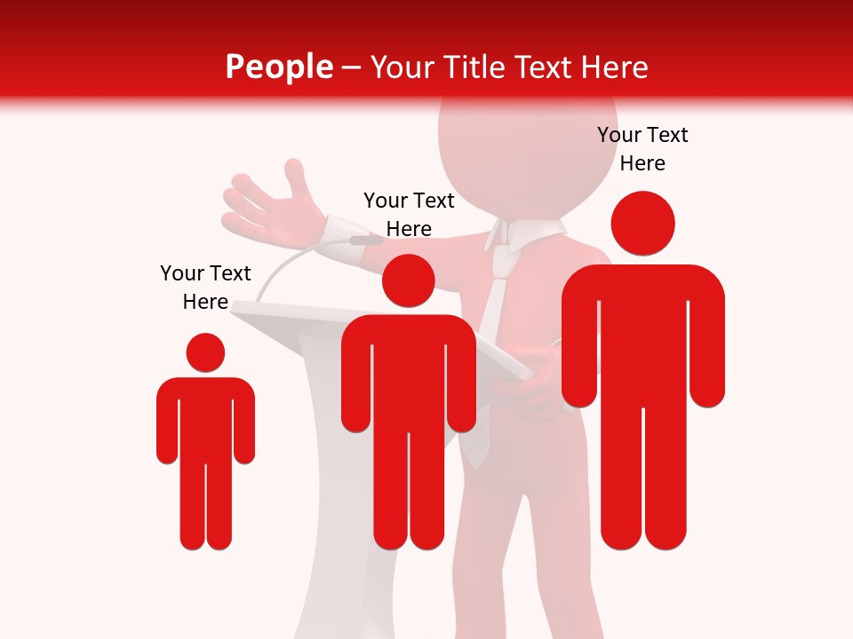 Podium Speech Orator PowerPoint Template