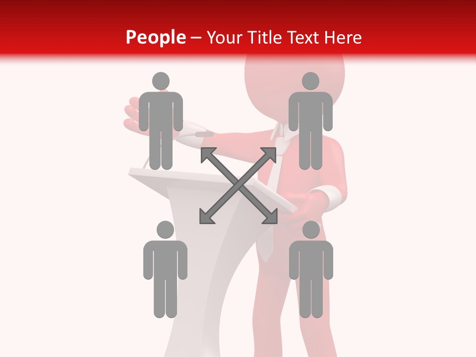 Podium Speech Orator PowerPoint Template