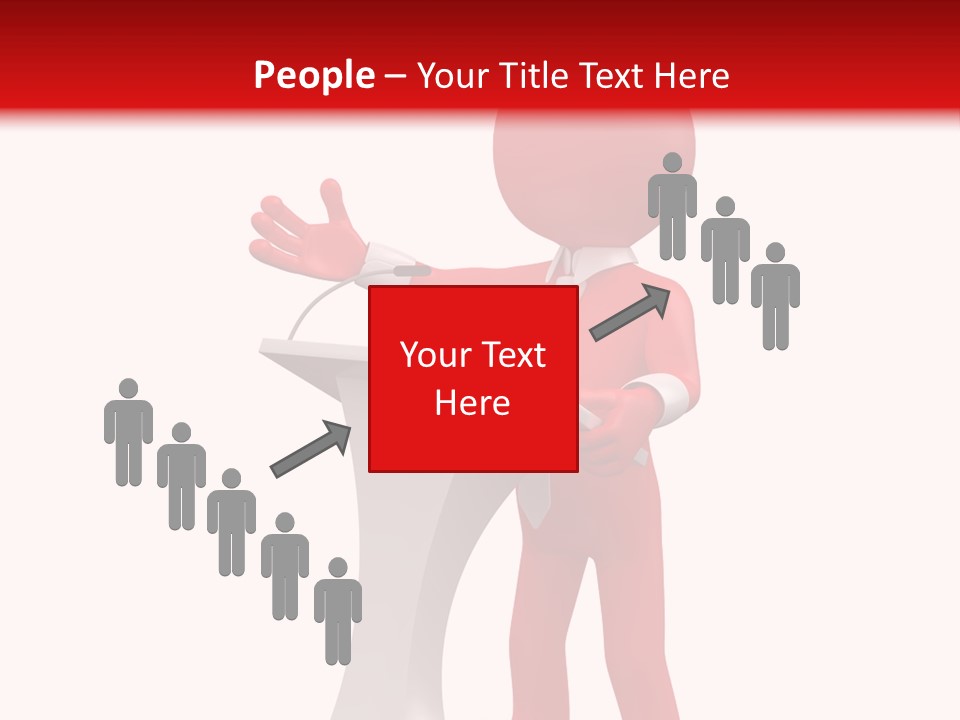 Podium Speech Orator PowerPoint Template