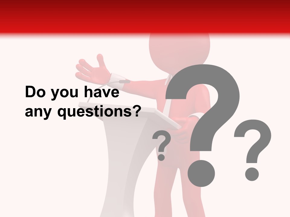 Podium Speech Orator PowerPoint Template