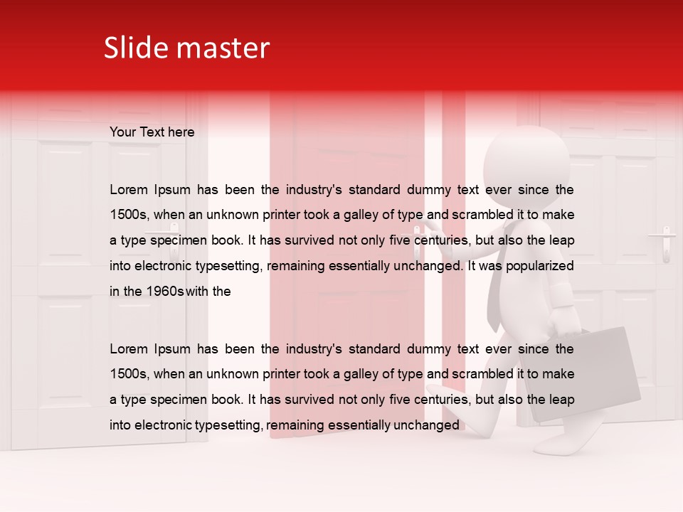 Business Render Metaphor PowerPoint Template