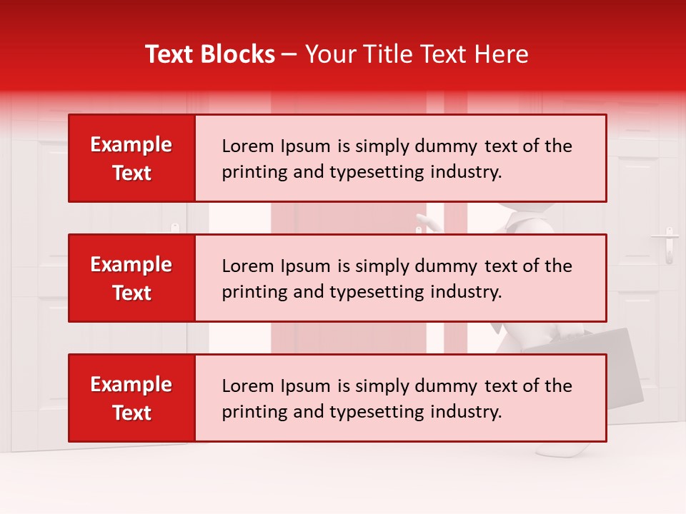 Business Render Metaphor PowerPoint Template