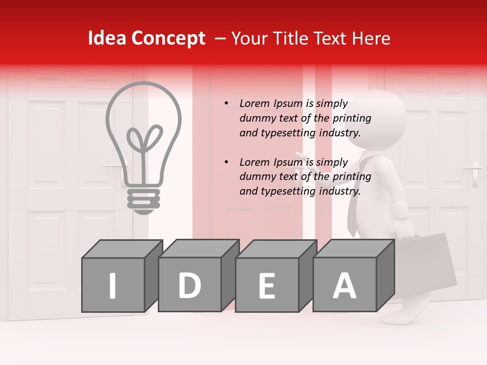 Business Render Metaphor PowerPoint Template
