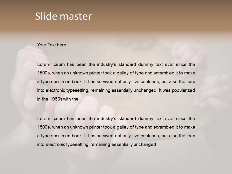 Feed Want Famine PowerPoint Template