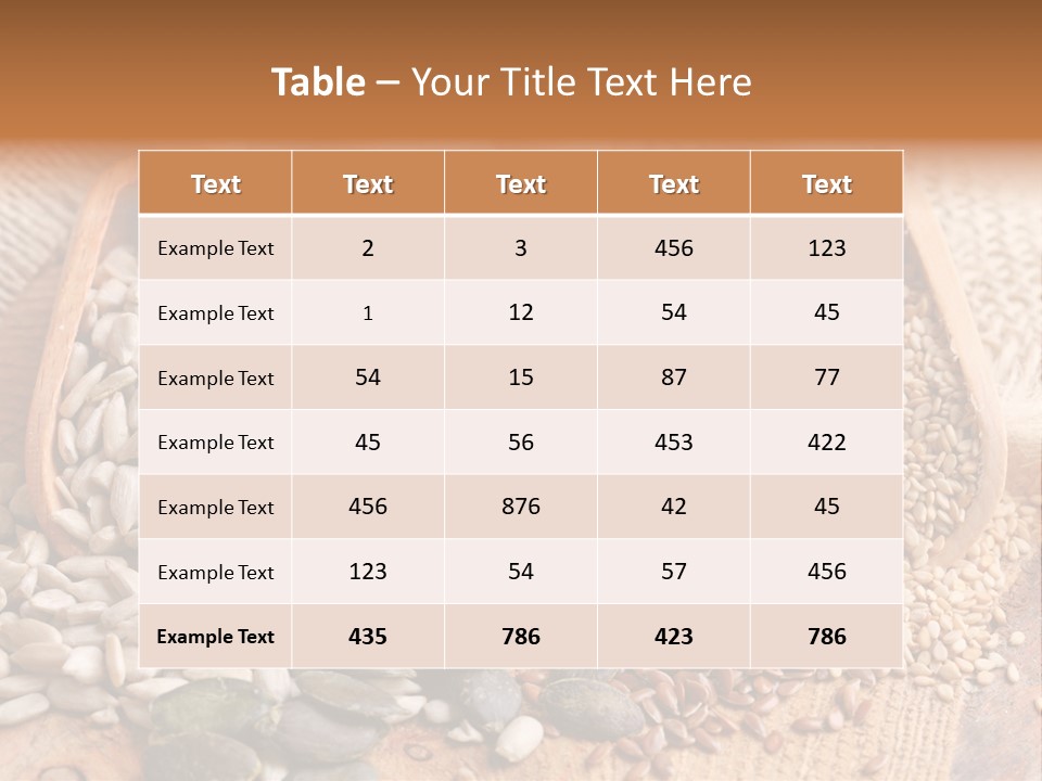 Edible Collection Raw PowerPoint Template