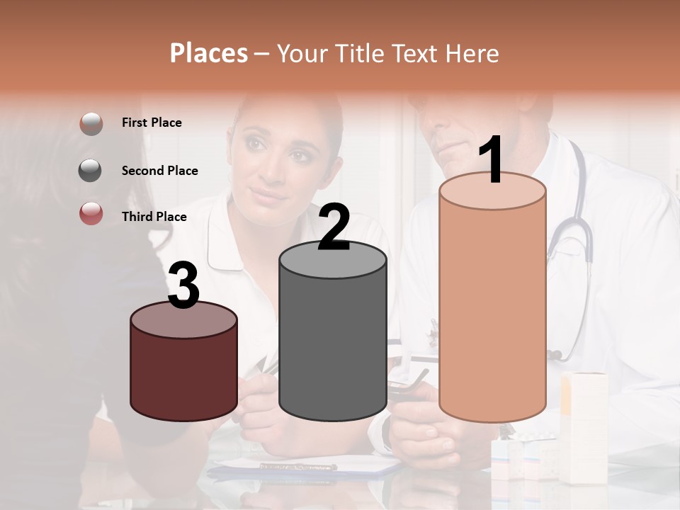 Discussing Hispanic Teamwork PowerPoint Template