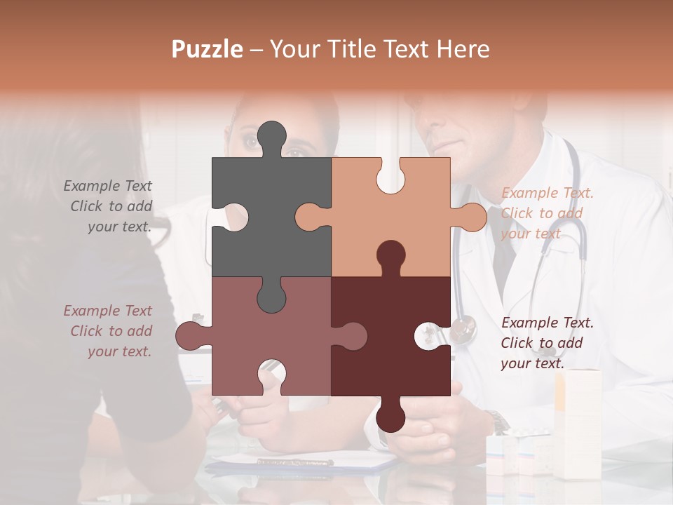 Discussing Hispanic Teamwork PowerPoint Template