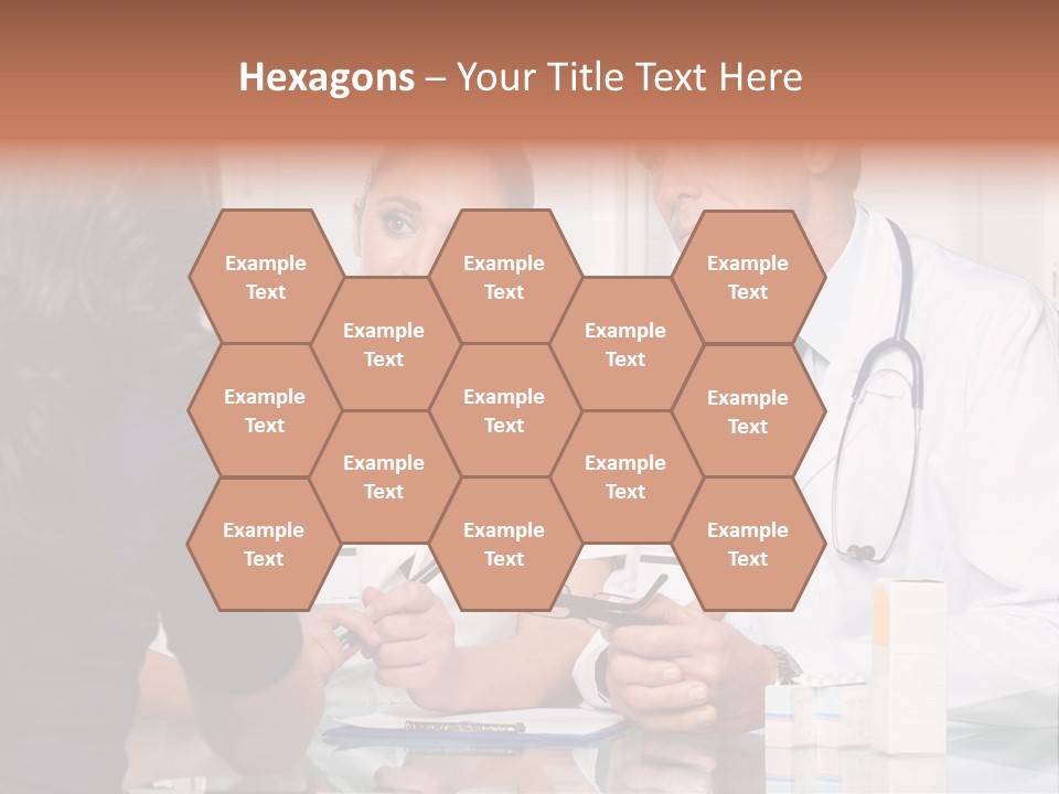 Discussing Hispanic Teamwork PowerPoint Template