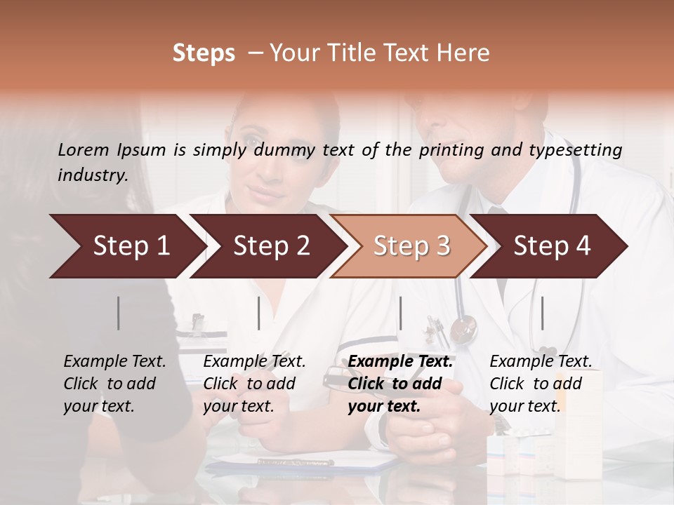 Discussing Hispanic Teamwork PowerPoint Template