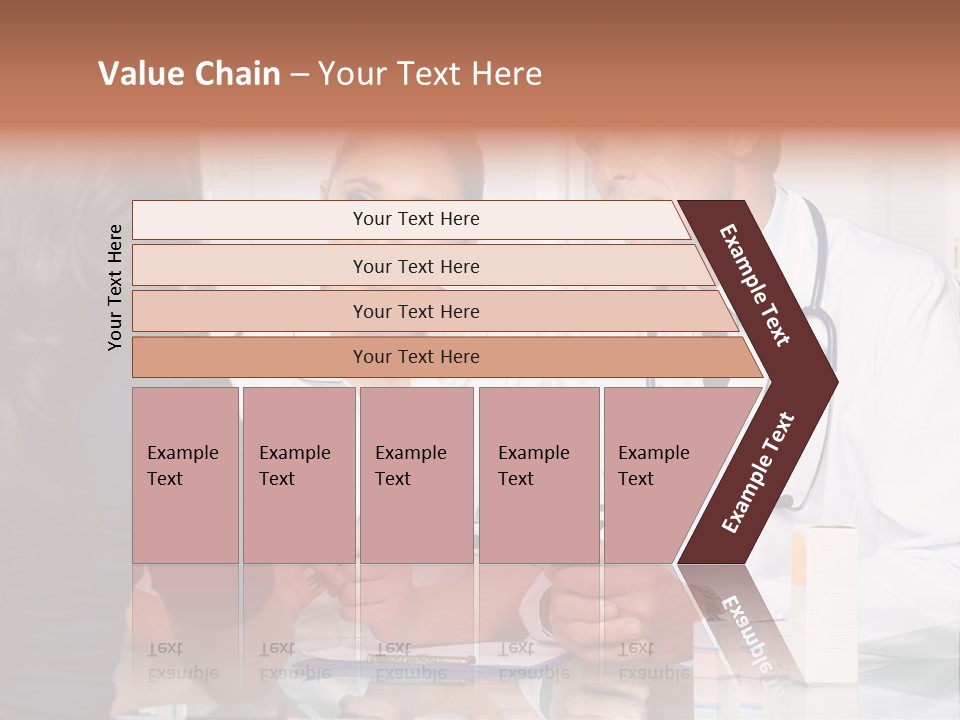 Discussing Hispanic Teamwork PowerPoint Template