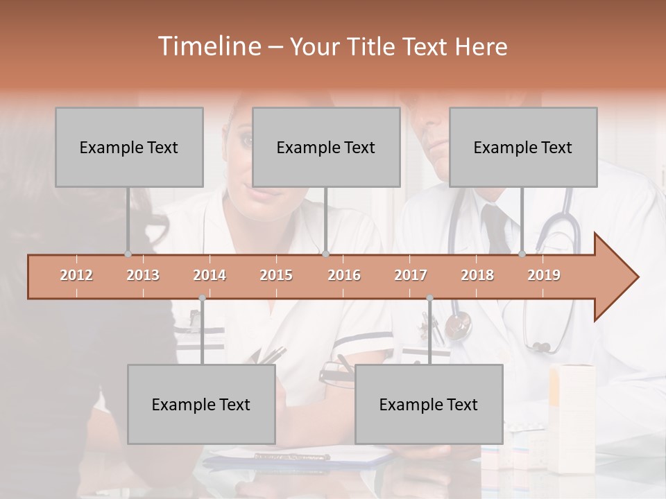 Discussing Hispanic Teamwork PowerPoint Template