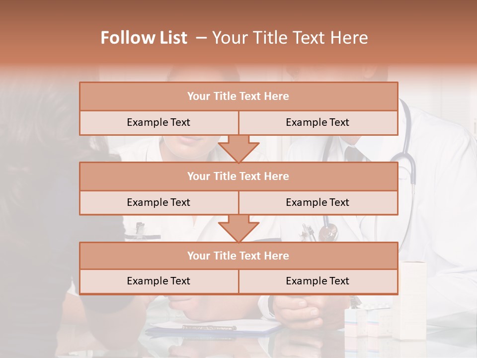 Discussing Hispanic Teamwork PowerPoint Template