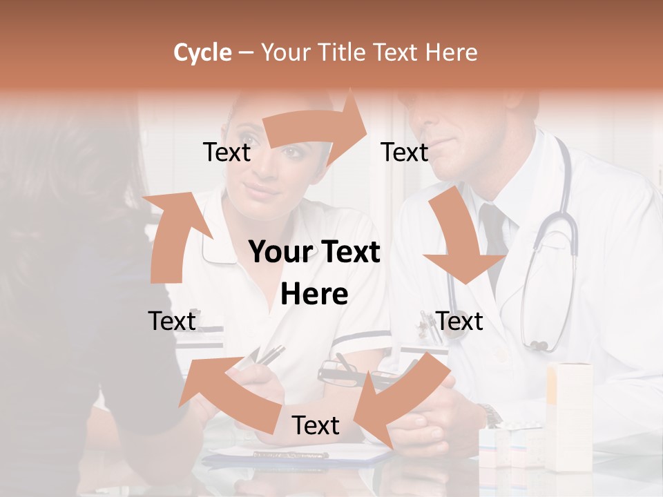 Discussing Hispanic Teamwork PowerPoint Template