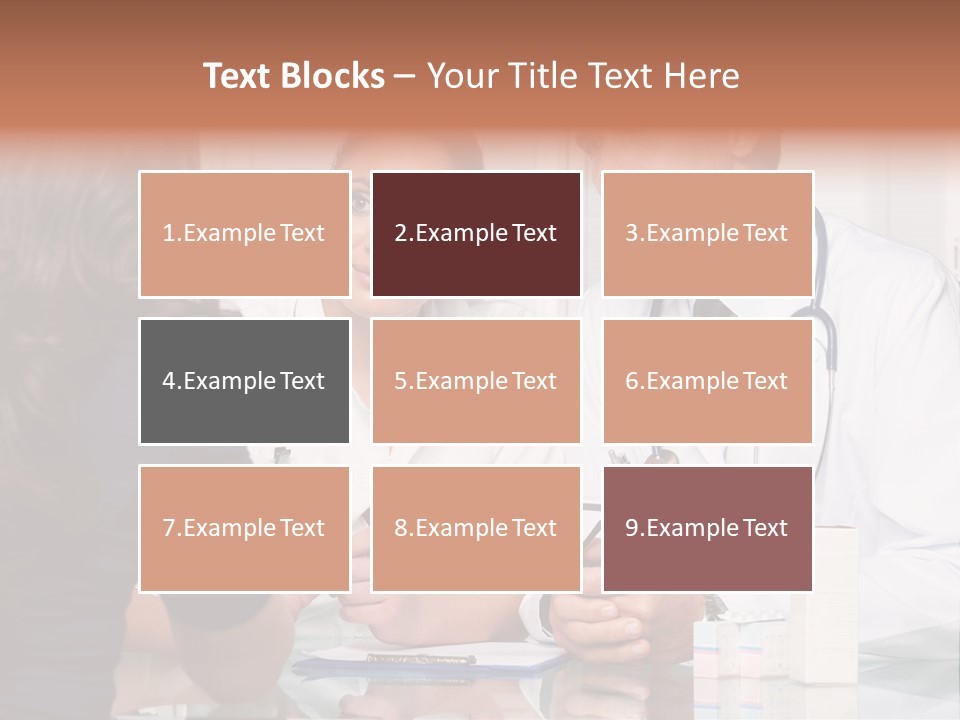 Discussing Hispanic Teamwork PowerPoint Template
