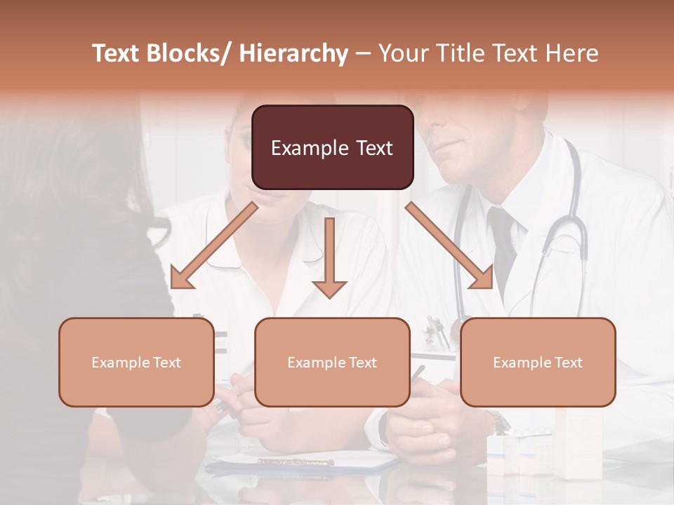 Discussing Hispanic Teamwork PowerPoint Template