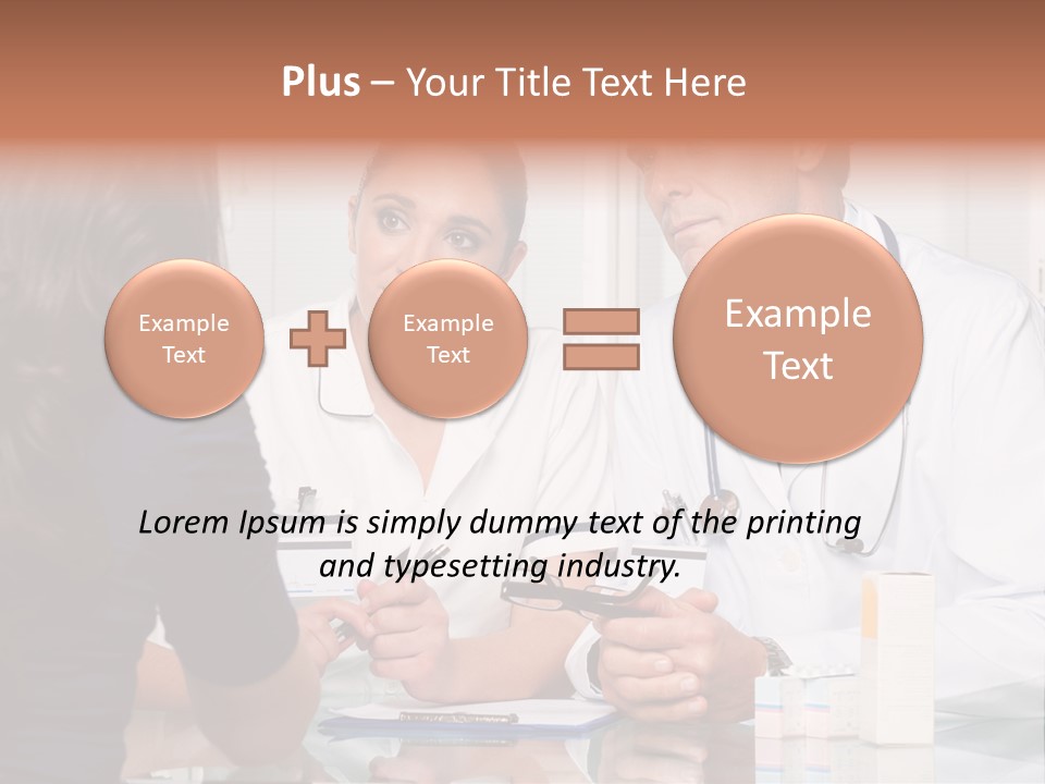 Discussing Hispanic Teamwork PowerPoint Template