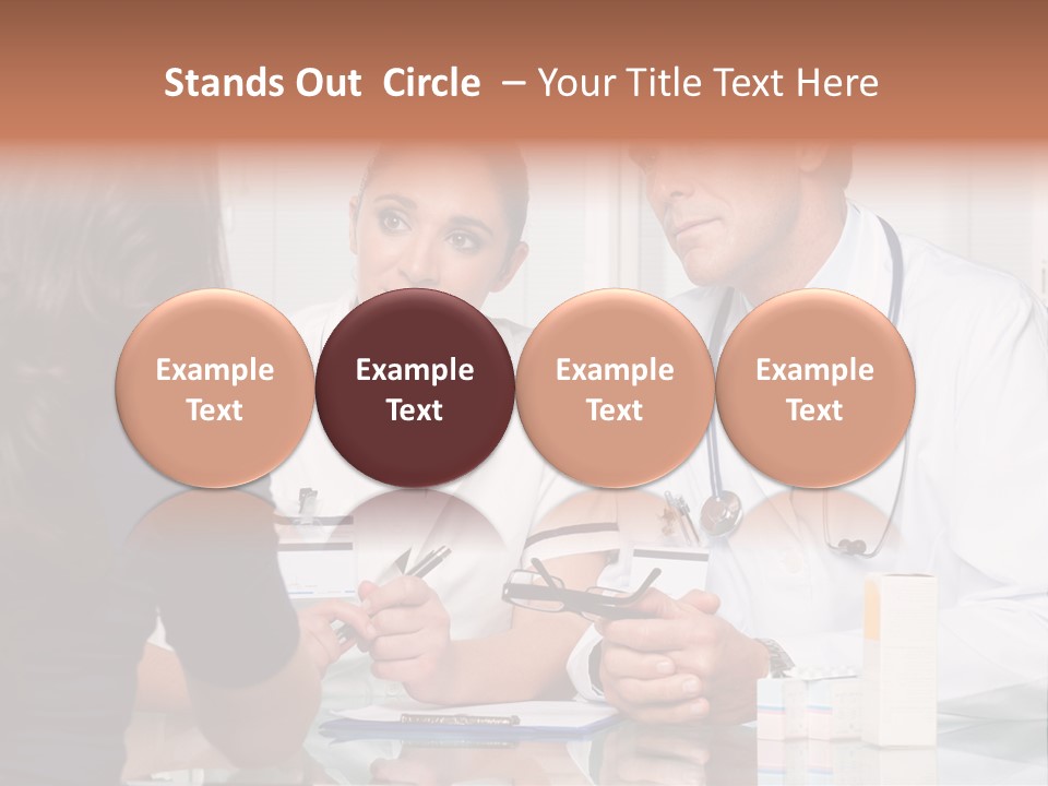 Discussing Hispanic Teamwork PowerPoint Template