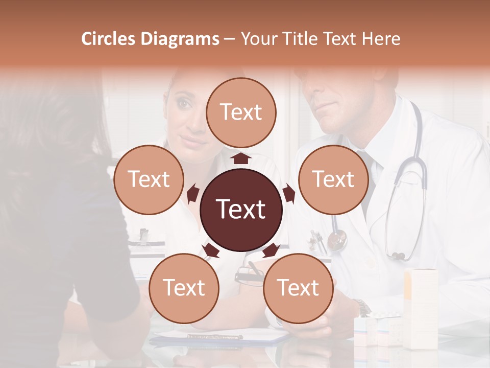 Discussing Hispanic Teamwork PowerPoint Template