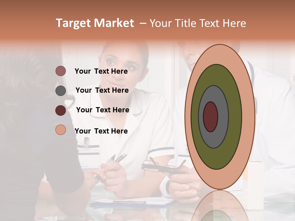 Discussing Hispanic Teamwork PowerPoint Template