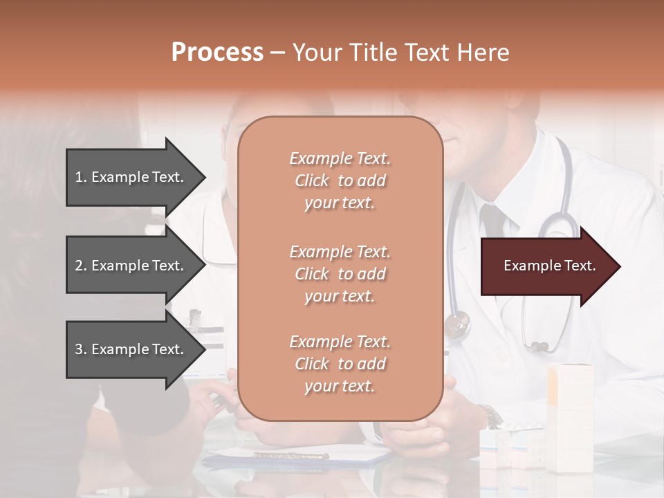 Discussing Hispanic Teamwork PowerPoint Template