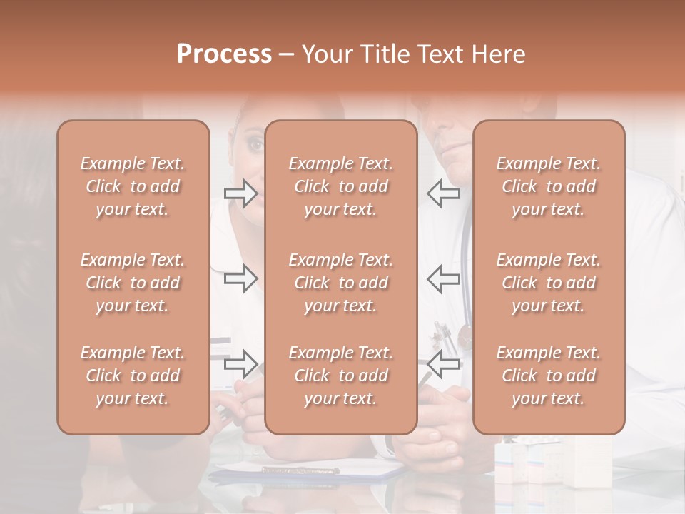 Discussing Hispanic Teamwork PowerPoint Template