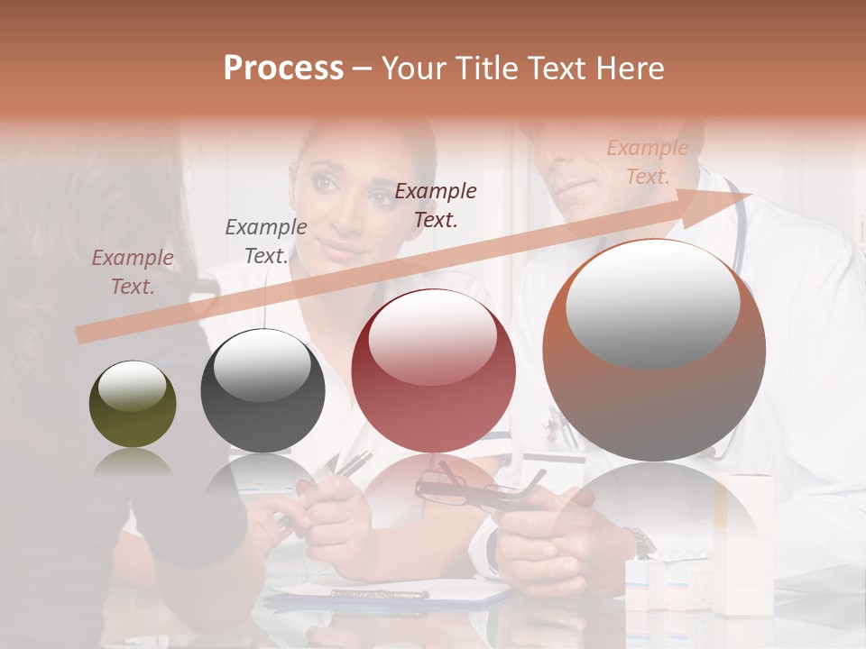 Discussing Hispanic Teamwork PowerPoint Template